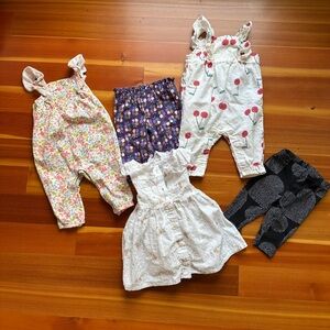 Carter’s baby girls clothing outfit bundle lot 3 Mo